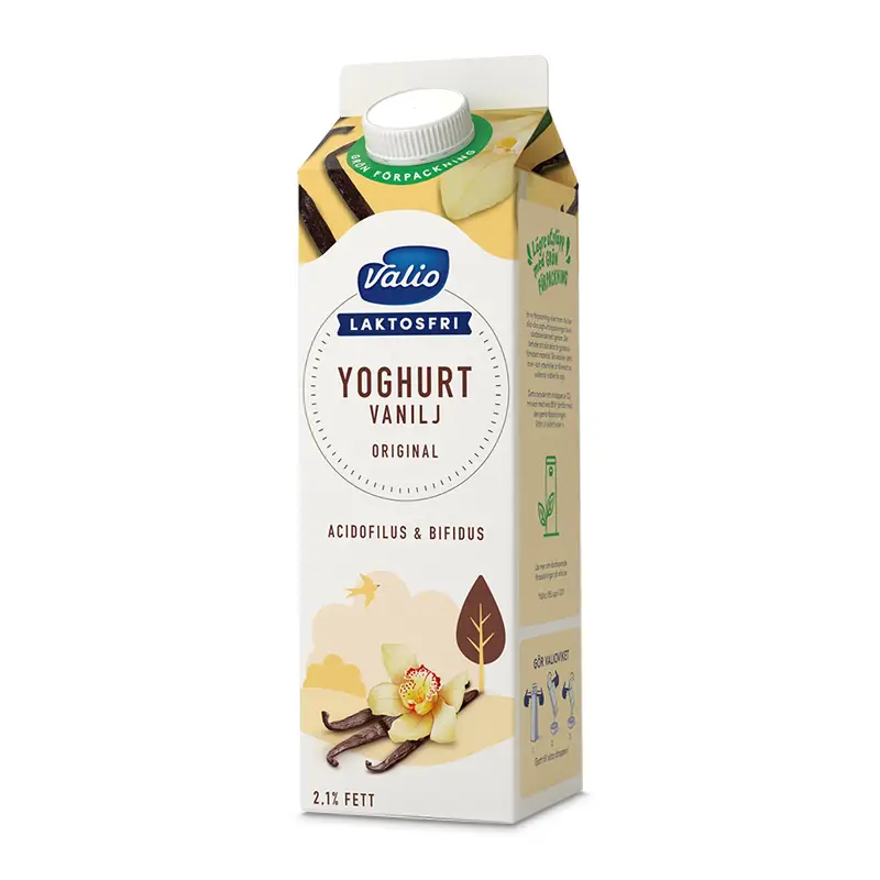 Laktosfri Yoghurt Vanilj Original 2,1% 6 x 1000 g från Valio | #210252 | Yoghurt
