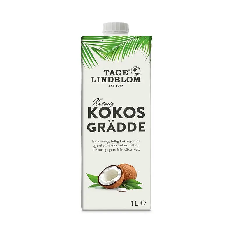 Kokosgrädde 22% 12 x 1 l från Tage Lindblom | #211204 | Kokosgrädde & Kokosmjölk