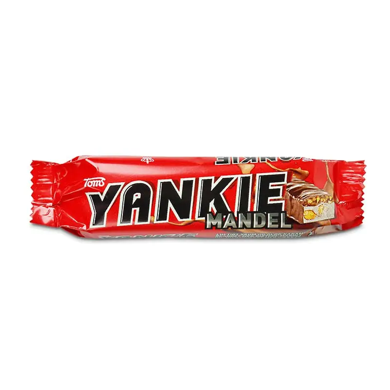 Yankie Mandel 40 x 40 g från Toms | #212400 | Choklad