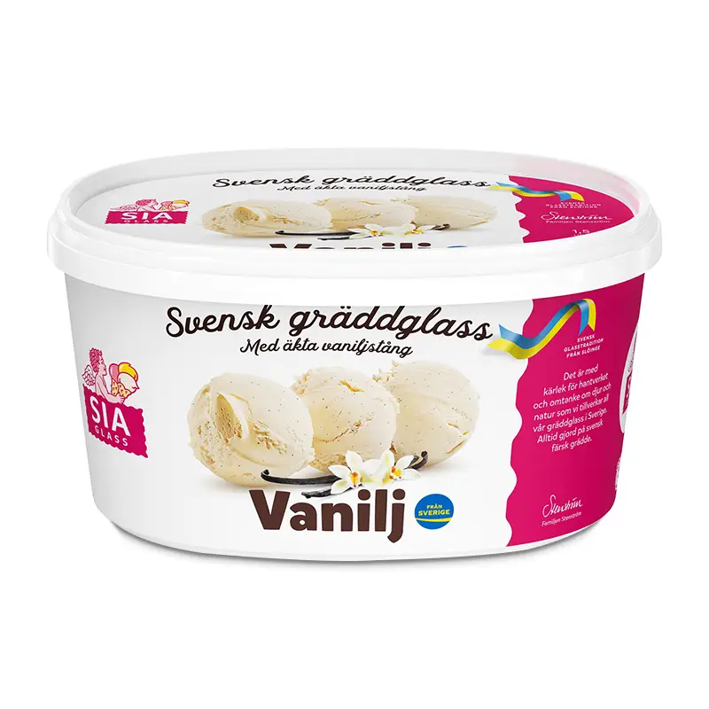 Vaniljglass 6 x 1.5 l från SIA glass | #2140 | Kulglass