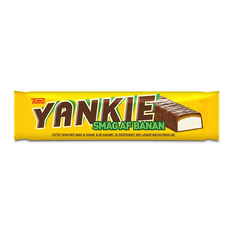 Yankie Bar Banan 40 x 40 g från Toms | #214200 | Choklad