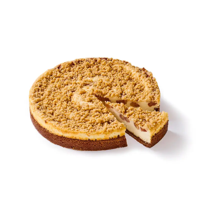 Cheesecake Apple Crumble 12 bitar 1600 g från Sweet Delight | #21455 | Tårtor & Dessertpaj