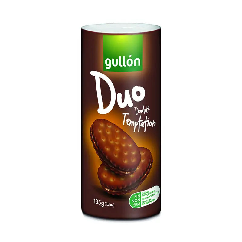 Double Cocoa Kex 24 x 165 g från Gullon | #221418 | Kakor & Söta kex