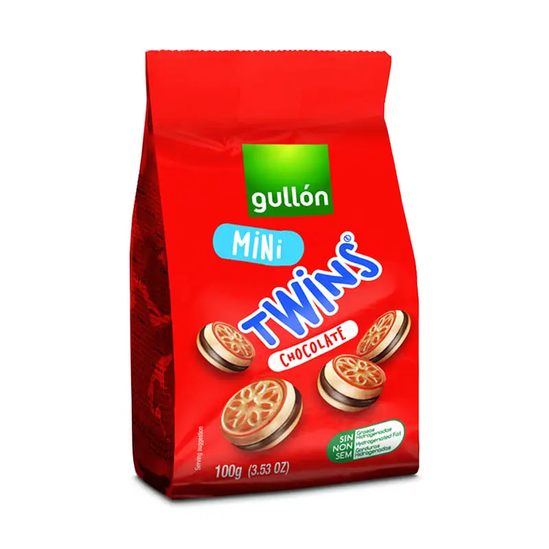 Minitwins Choklad 12 x 100 g från Gullon | #221443 | Kakor & Söta kex