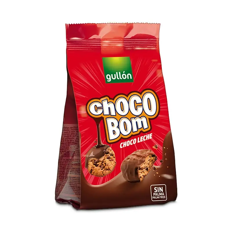 Choco Bom Mjölkchoklad 12 x 100 g från Gullon | #221447 | Kakor & Söta kex