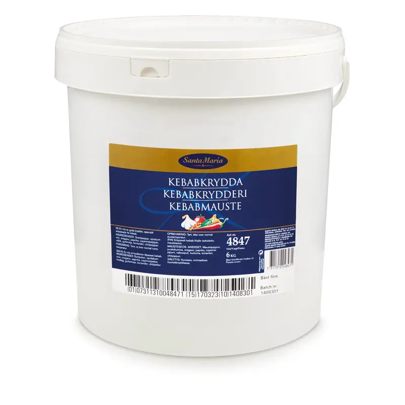 Kebabkrydda hink 1x6kg från Santa Maria | #4847 | Kryddor