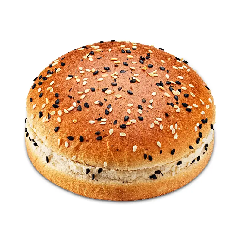 Double Sesam Burger Bun 48 x 65 g från Korvbrödsbagarn | #228713 | Hamburgerbröd