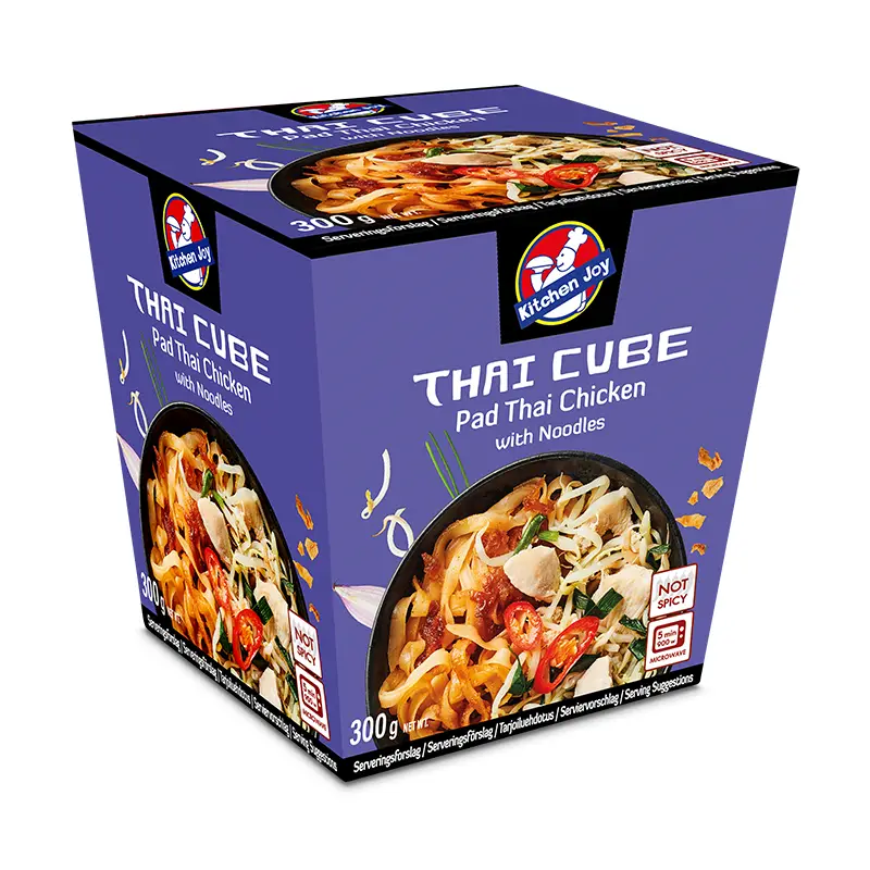 Thai Cube Pad Thai Chicken 6 x 300 g från Kitchen Joy | #23100600 | Färdiglagade måltider