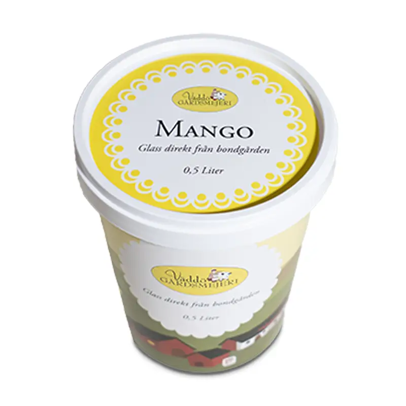 Mango Glass 12 x 500 ml från Väddö Gårdsmejeri | #235 | Kulglass