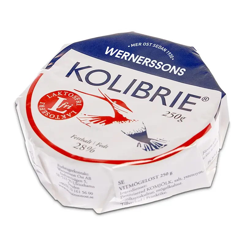 Brie laktosfri 6 x 250 g från Kolibrie | #25860 | Ost