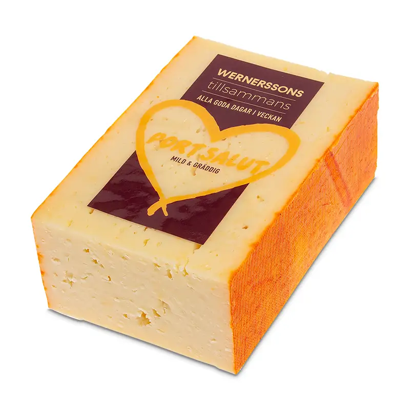 Port Salut 28% 8 x 650 g från Wernerssons Ost | #26087 | Ost