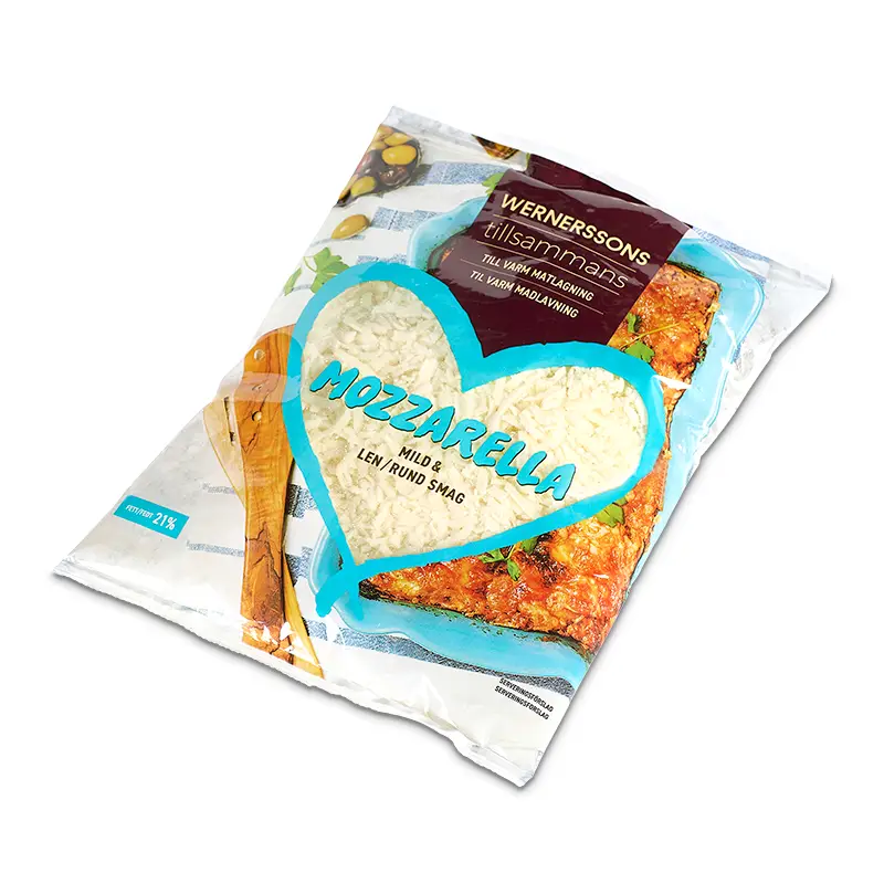 Riven Mozzarella 8 x 400 g från Wernerssons Ost | #26433 | Ost