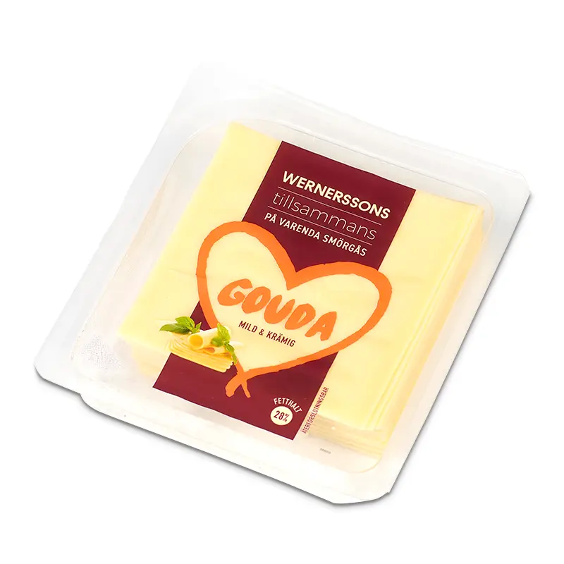 Skivad Gouda Ost 28% 16 x 300 g från Wernerssons Ost | #26436 | Ost