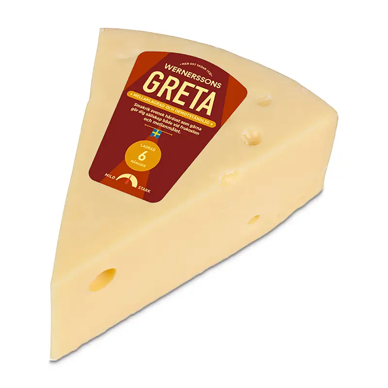 Greta Ost 26% 12 x 650 g från Wernerssons Ost | #26488 | Ost
