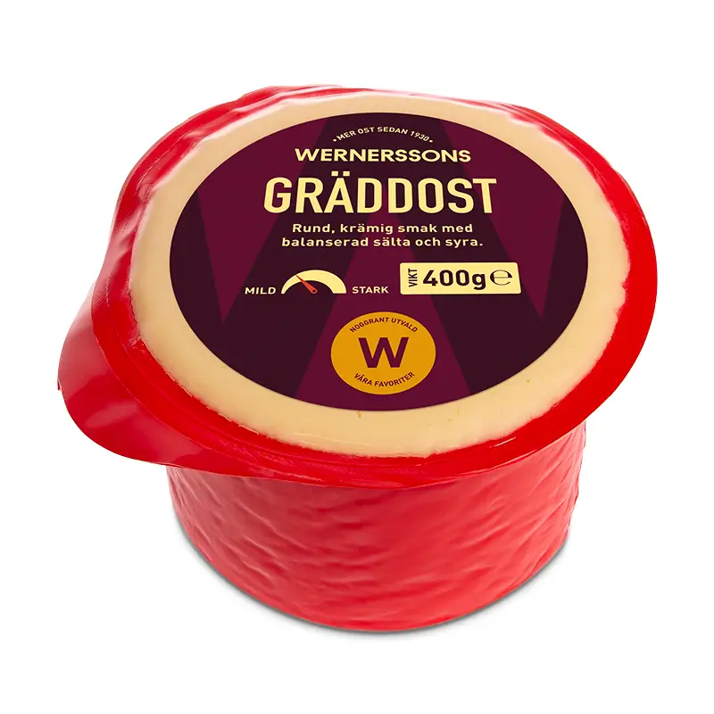 Gräddost 38% 12 x 400 g från Wernerssons Ost | #26593 | Ost