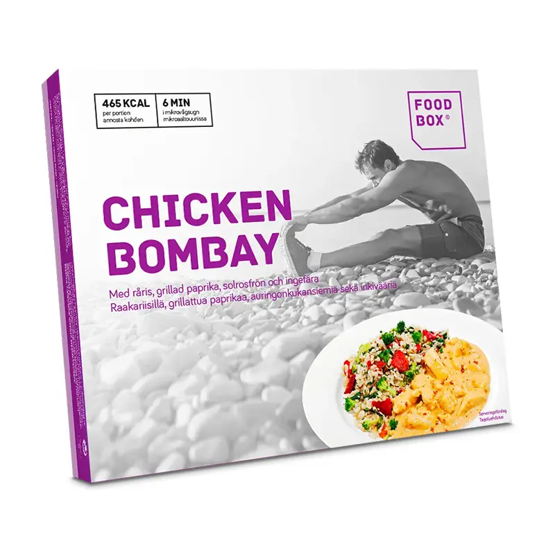 Chicken Bombay 6 x 400 g från Foodbox | #2797 | Färdiglagade måltider