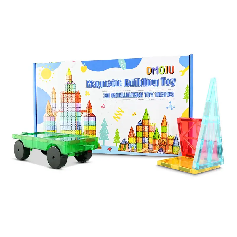 Magnetiska Plattor 102 Bitar 6 x 102 st från Robetoy | #28200 | Leksaker