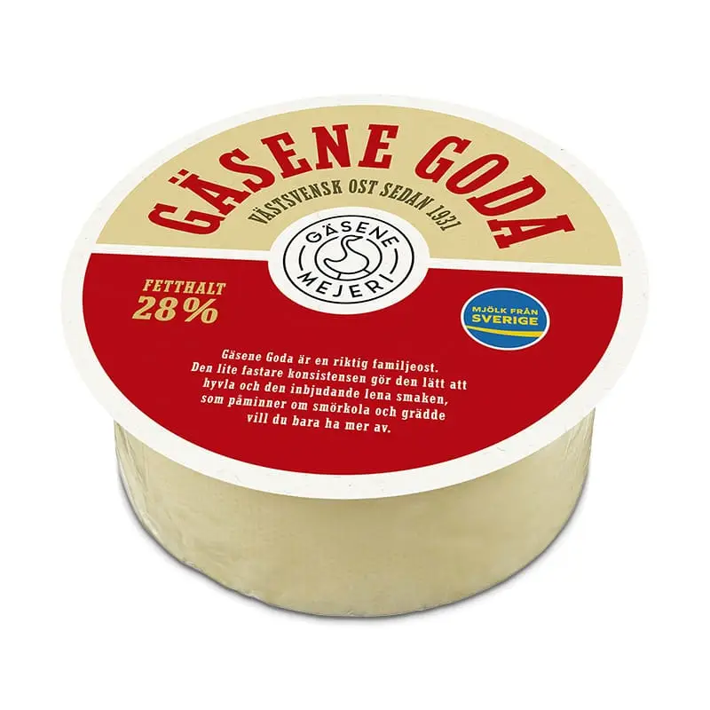 Gäsene Goda 28% 10 x 1 kg från Gäsene Mejeri | #282140 | Ost