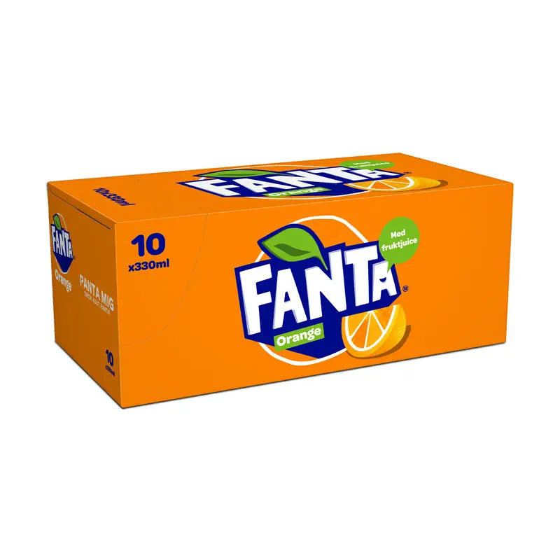 Fanta Original Burk,10-pack 10 x 33 cl från Fanta | #642297 | Läsk & Soda