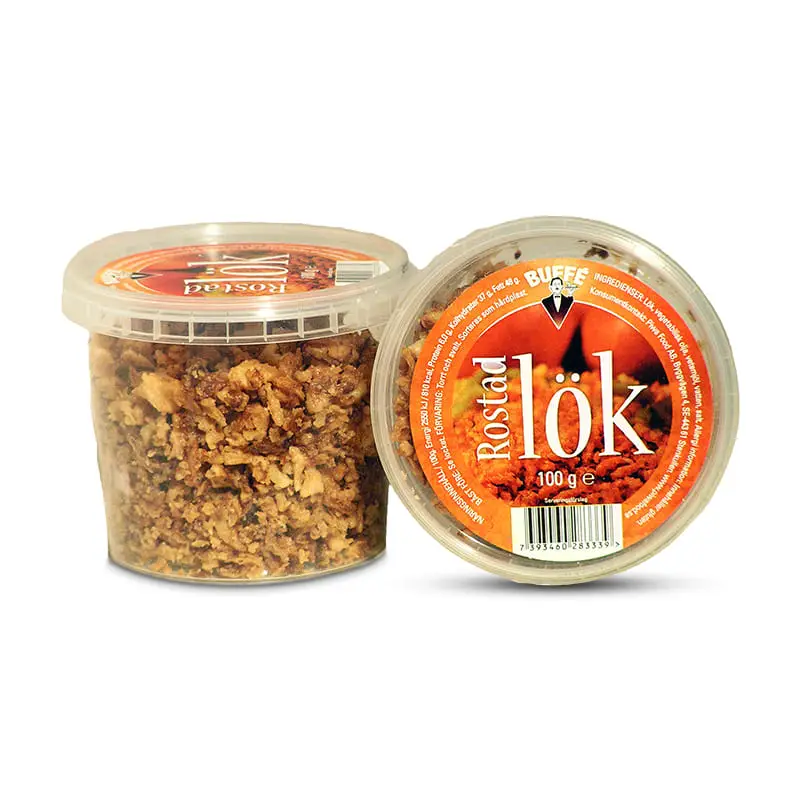 Rostad Lök 16 x 100 g från Buffe | #291523 | Rostad lök
