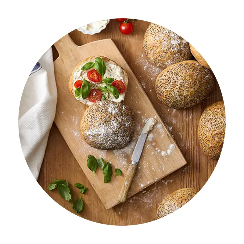 Fralla Vallmo 50 x 80 g från Dafgårds | #2945 | Frallor & Portionsbröd