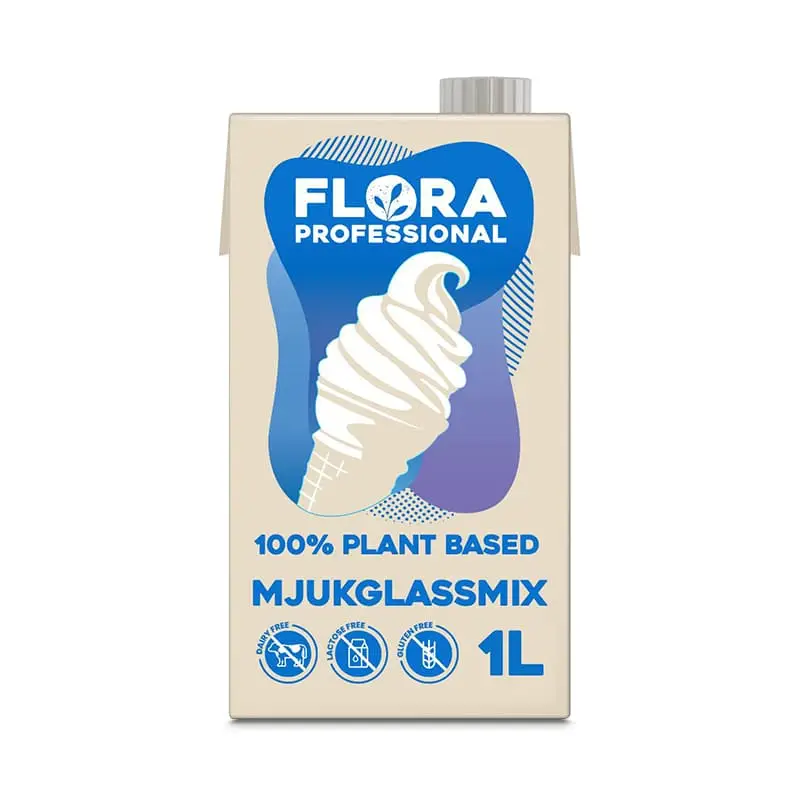 Professional Mjukglassmix 8 x 1 l från Flora | #296206 | Mjukglass