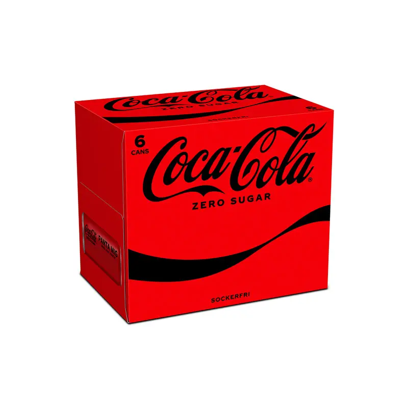 Coca Cola Zero Burk, 6-pack 6 x 33 cl från Coca Cola | #2868 | Läsk & Soda