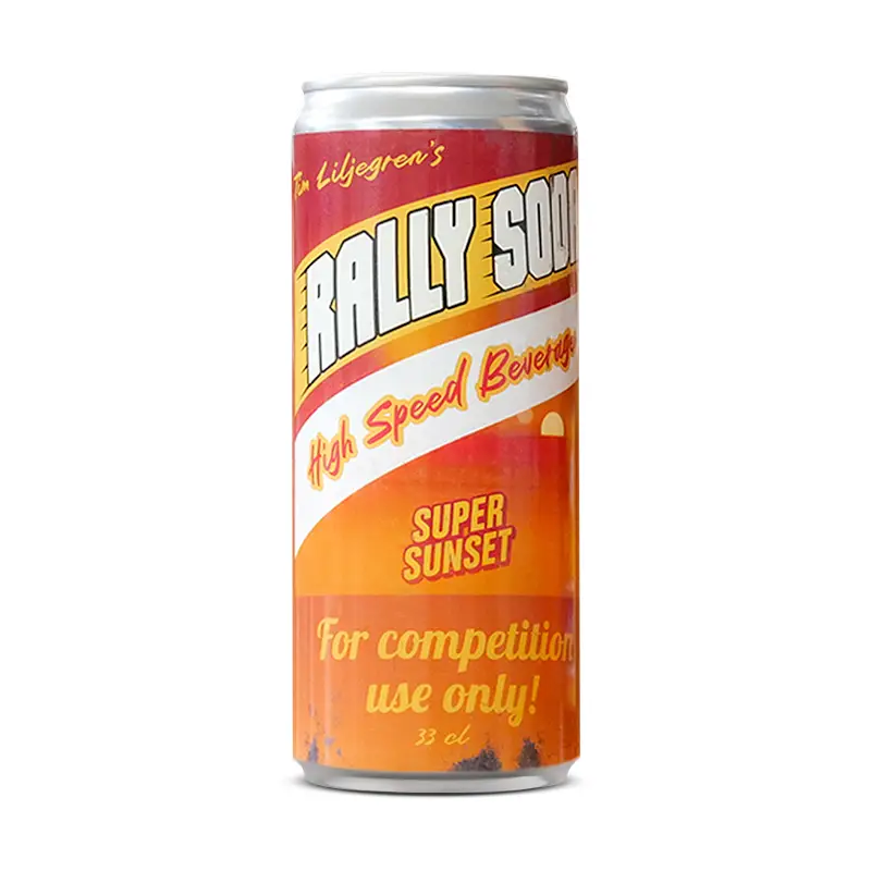 Rally Soda Super Sunset 24 x 33 cl från Tim Liljegren | #300018 | Läsk & Soda