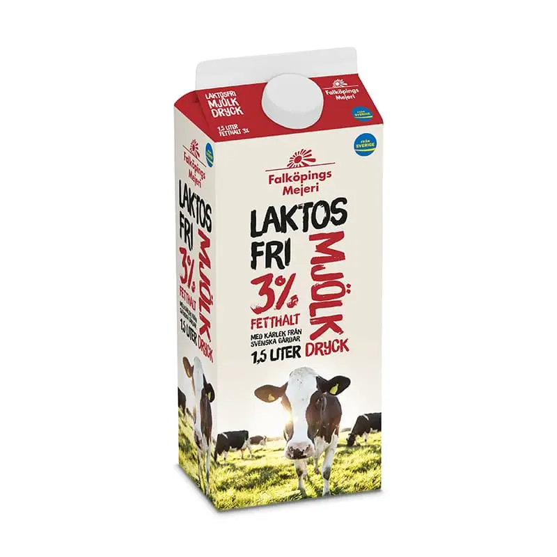 Standardmjölkdryck Laktosfri 6 x 1.5 l från Falköpings Mejeri | #2251 | Mjölk