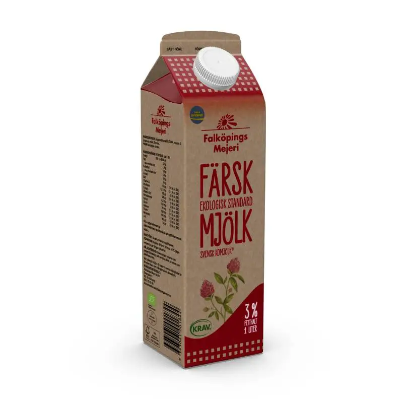 Standardmjölk 1 l från Falköpings Mejeri | #184 | Mjölk