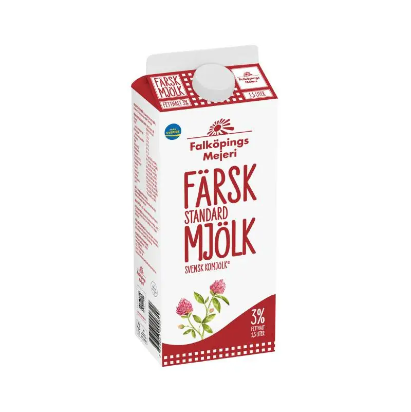 Standardmjölk 3% 6 x 1.5 l från Falköpings Mejeri | #42 | Mjölk