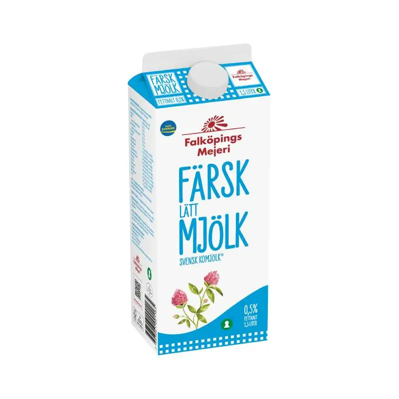 Lättmjölk 6 x 1.5 l från Falköpings Mejeri | #120 | Mjölk