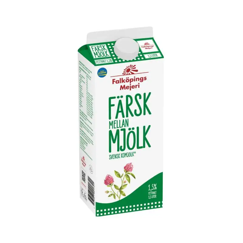 Mellanmjölk 6 x 1.5 l från Falköpings Mejeri | #188 | Mjölk