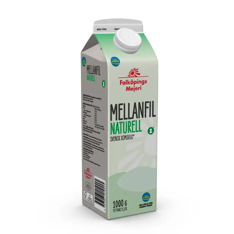 Mellanfil 1 kg från Falköpings Mejeri | #1924 | Filmjölk