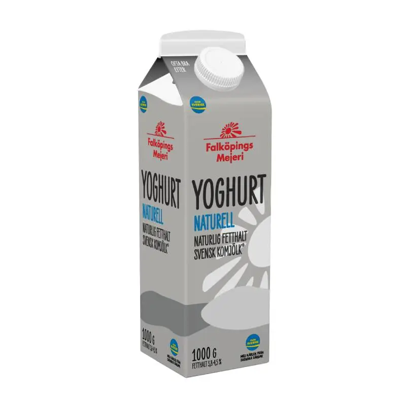 Yoghurt Naturell 4,2% 8 x 1 kg från Falköpings Mejeri | #238 | Yoghurt