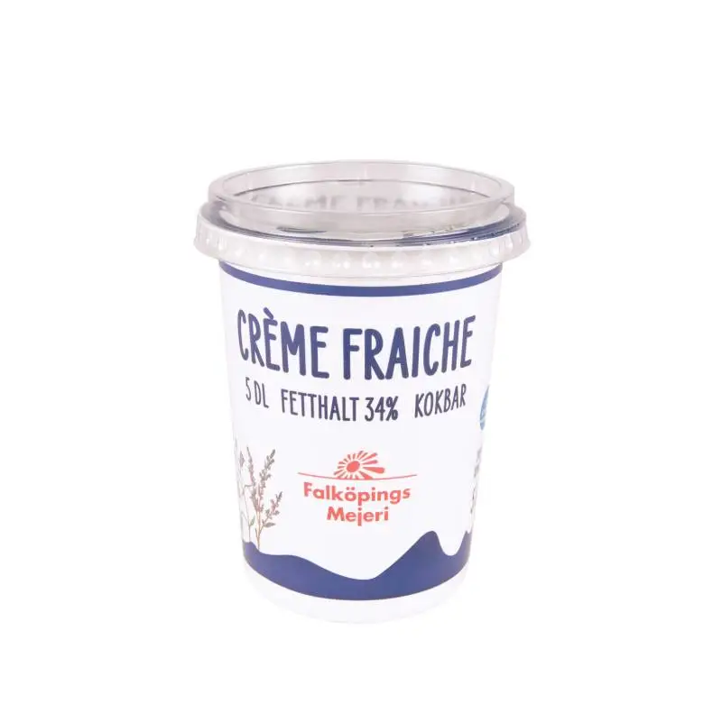 Crème Fraiche 32% 8 x 5 dl från Falköpings Mejeri | #1594 | Crème Fraiche