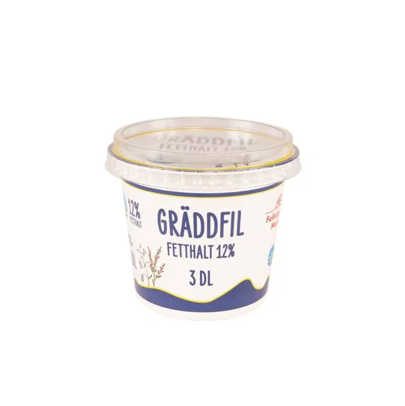 Gräddfil 12% 8 x 3 dl från Falköpings Mejeri | #475 | Gräddfil