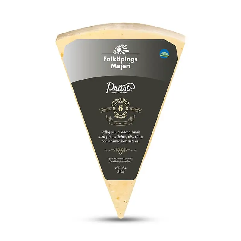 Präst® Ost Mellanlagrad 31% 720 g från Falköpings Mejeri | #6663 | Ost
