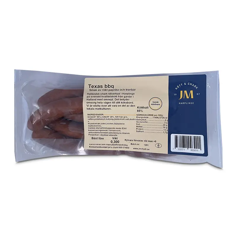 Texas BBQ 10 x 250 g från JM Kött & Chark | #301 | Korv