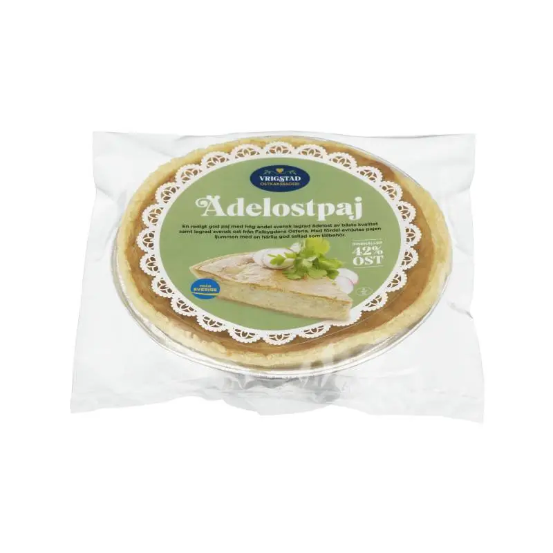 Ädelostpaj 10 x 200 g från Vrigstad Ostkaksbageri | #43000 | Färdiglagade måltider