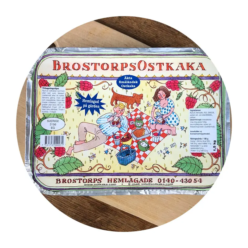 Brostorps Ostkaka 8 x 1.5 kg från Brostorps gårdsmejeri | #107 | Ostkaka