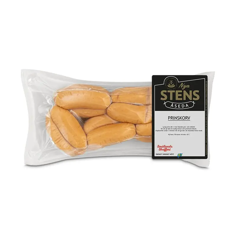 Prinskorv 10 x 300 g från Stens i Åseda | #78608 | Korv