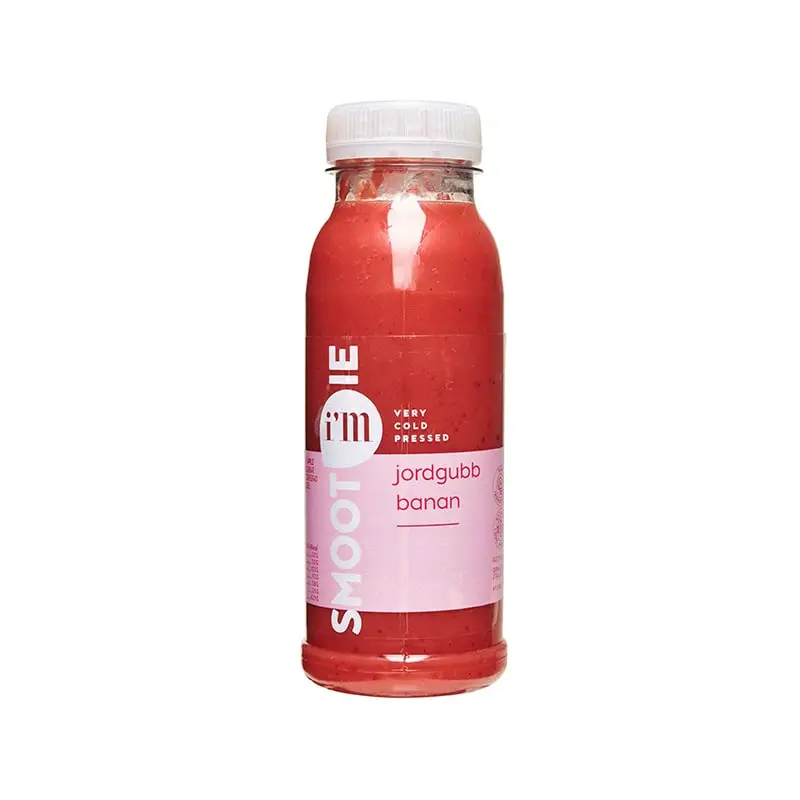 Smoothie Jordgubb & Banan 6 x 25 cl från Everfresh | #112210 | Smoothie
