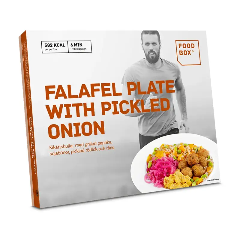 Falafel Plate With Pickled Onion 6 x 400 g från Foodbox | #3123 | Färdiglagade måltider
