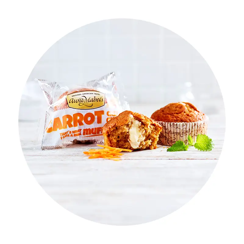 Morot Muffin Singelpack 16 x 100 g från Aunt Mabels | #31317 | Muffins