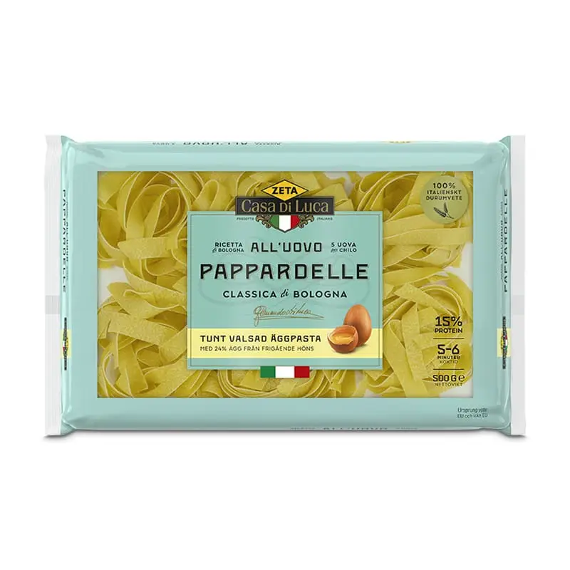 Papperdelle 10 x 500 g från Zeta | #3194 | Pasta & Nudlar