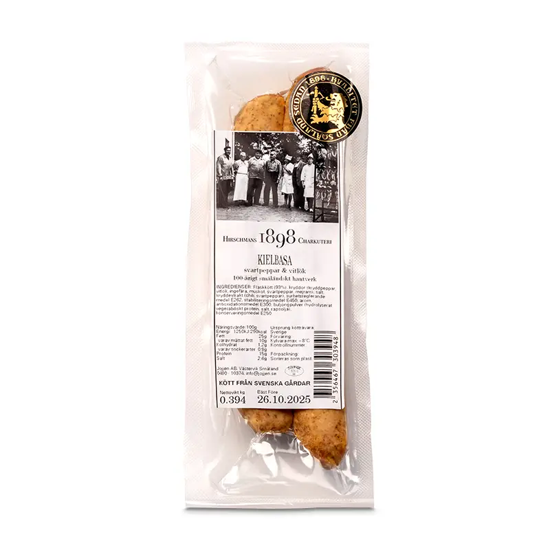 Kielbasa 6 x 270 g från Hirschmans Charkuterier | #72208 | Korv
