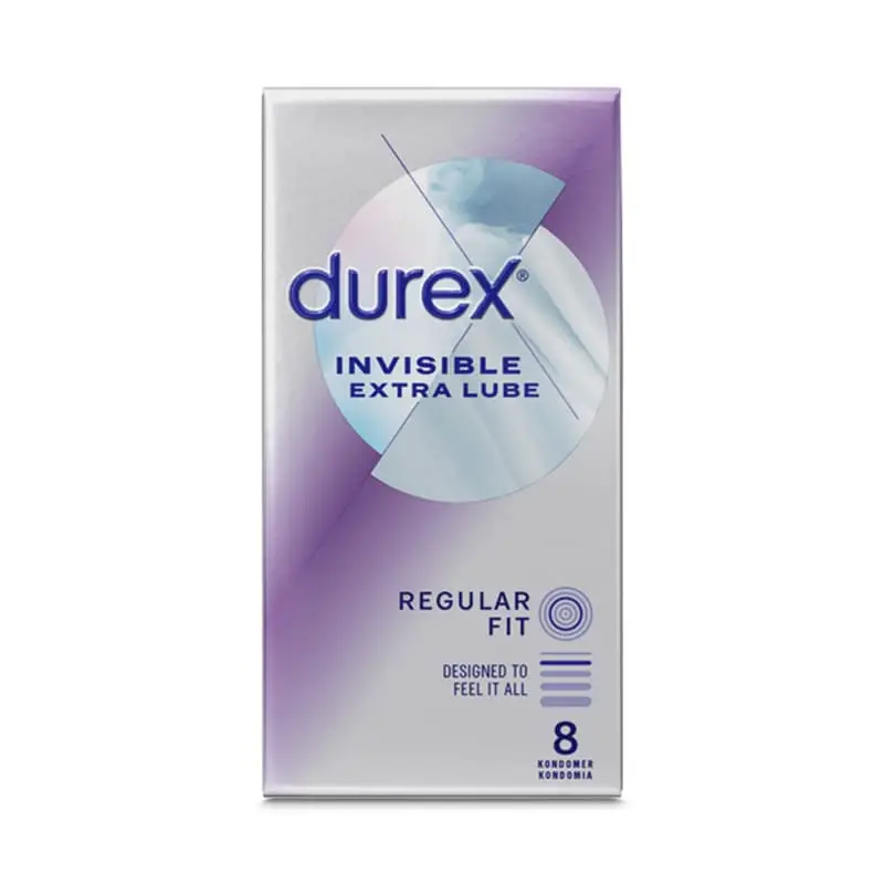 Kondomer Invisible Extra Lube 6 x 8 st från Durex | #3274698 | Sex & Lust