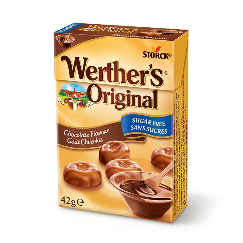 Werther's Original Chocolate Sugar Free 12 x 42 g från Werther's Original | #332735 | Godis
