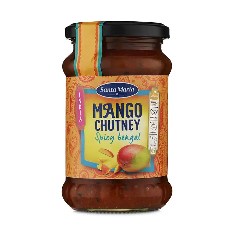 Mango Chutney Spicy Bengal 6 x 350 g från Santa Maria | #3407 | Chutney